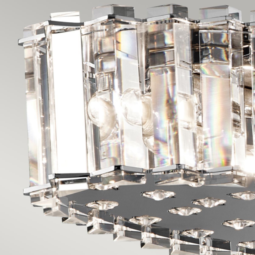 Kichler - LED Vannas istabas lustra ar auklu CRYSTAL SKYE 12xG9/3W/230V IP44