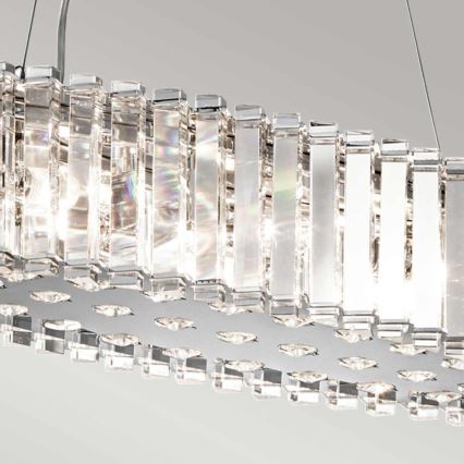 Kichler - LED Vannas istabas lustra ar auklu CRYSTAL SKYE 8xG9/3W/230V IP44