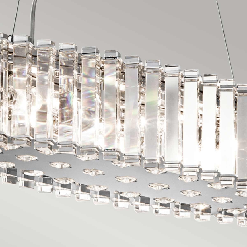 Kichler - LED Vannas istabas lustra ar auklu CRYSTAL SKYE 8xG9/3W/230V IP44