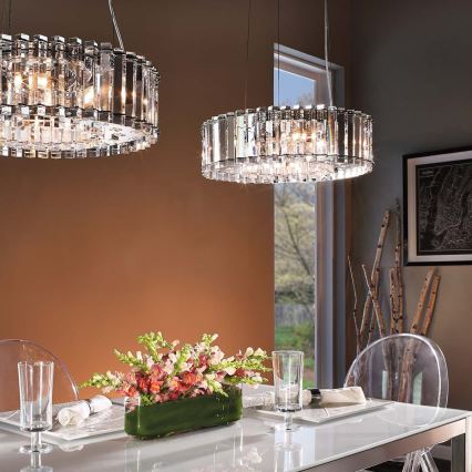 Kichler - LED Vannas istabas lustra ar auklu CRYSTAL SKYE 8xG9/3W/230V IP44