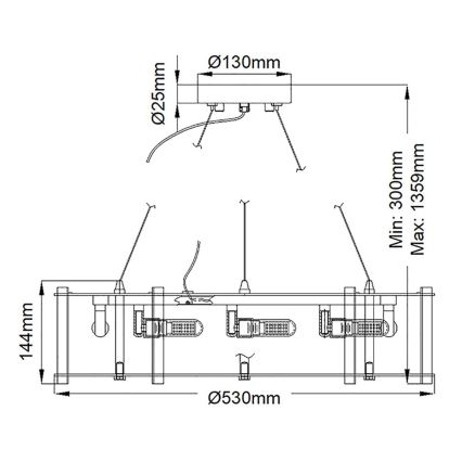 Kichler - LED Vannas istabas lustra ar auklu CRYSTAL SKYE 8xG9/3W/230V IP44