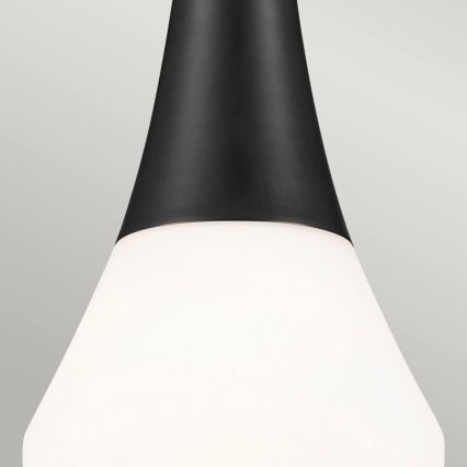 Kichler - DEELA griestu lustra ar stieni 1xE27/60W/230V Ø 17,8 cm melna