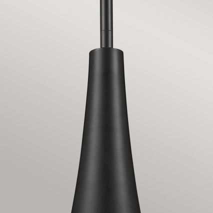 Kichler - DEELA griestu lustra ar stieni 1xE27/60W/230V Ø 17,8 cm melna