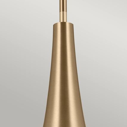 Kichler - Lustra ar stieni DEELA 1xE27/60W/230V d. 17,8 cm misiņš