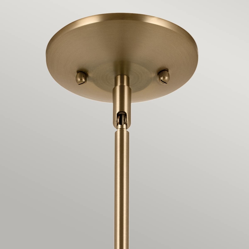 Kichler - Lustra ar stieni DEELA 1xE27/60W/230V d. 17,8 cm misiņš