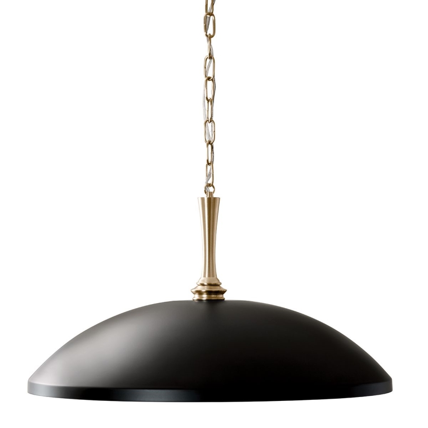 Kichler - Lustra ar ķēdi DELAROSA 1xE27/60W/230V melna/misiņš