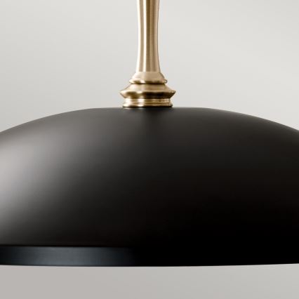 Kichler - Lustra ar ķēdi DELAROSA 1xE27/60W/230V melna/misiņš
