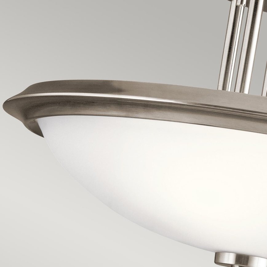 Kichler - Virsapmetuma lustra DREYFUS 3xE27/60W/230V matēts hroms