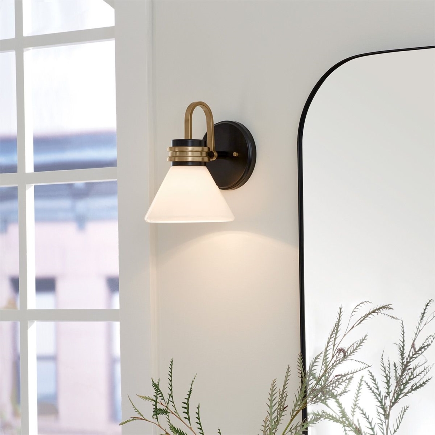 Kichler - LED Vannas istabas sienas lampa FARUM 1xG9/3W/230V IP44 melna/misiņš