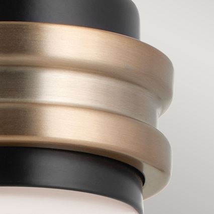 Kichler - LED Vannas istabas sienas lampa FARUM 1xG9/3W/230V IP44 melna/misiņš