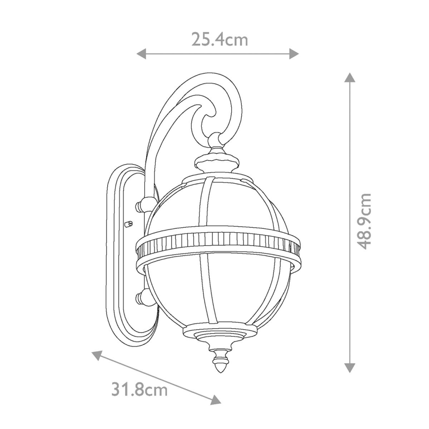 Kichler - Āra sienas lampa HALLERON 2xE14/40W/230V IP44