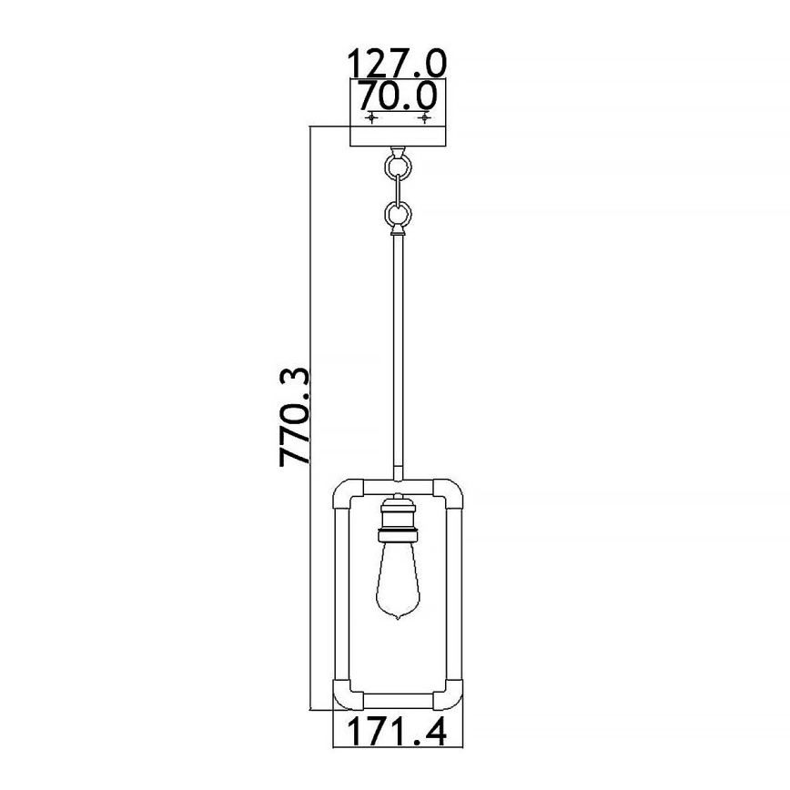 Kichler - Lustra ar stieni IMAHN 1xE27/60W/230V
