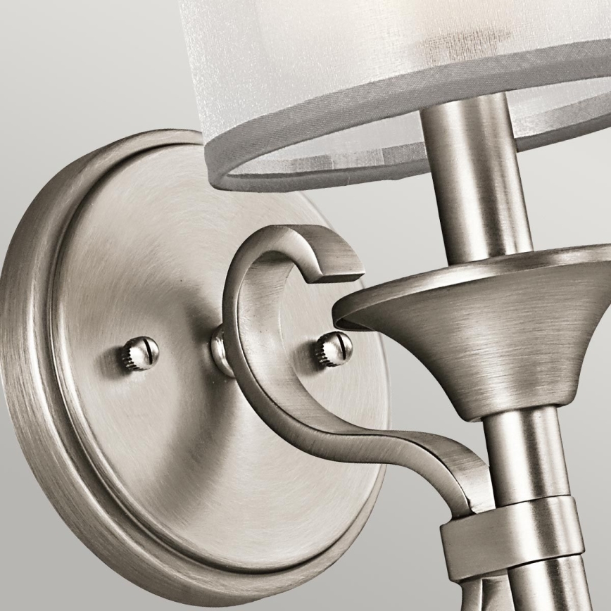 Kichler - Sienas gaismeklis LACEY 1xE14/40W/230V matēts hroms