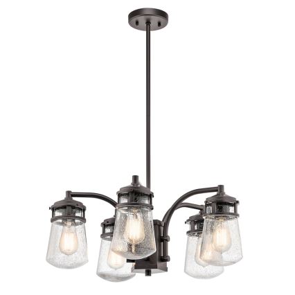 Kichler - Āra lustra ar stieni LYNDON 5xE27/60W/230V IP44