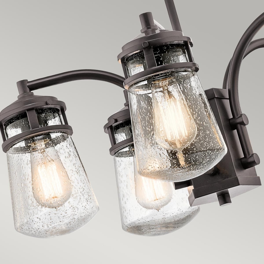 Kichler - Āra lustra ar stieni LYNDON 5xE27/60W/230V IP44