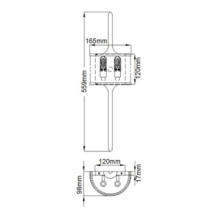 Kichler - LED Vannas istabas sienas lampa MONA 2xG9/3W/230V IP44 zelta