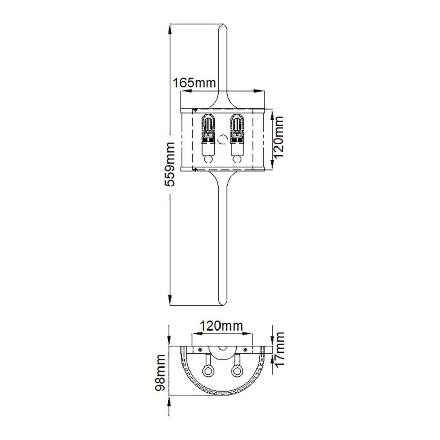 Kichler - LED Vannas istabas sienas lampa MONA 2xG9/3W/230V IP44 zelta