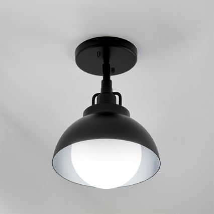 Kichler - Sienas lampa NIVA 1xE27/40W/230V melna