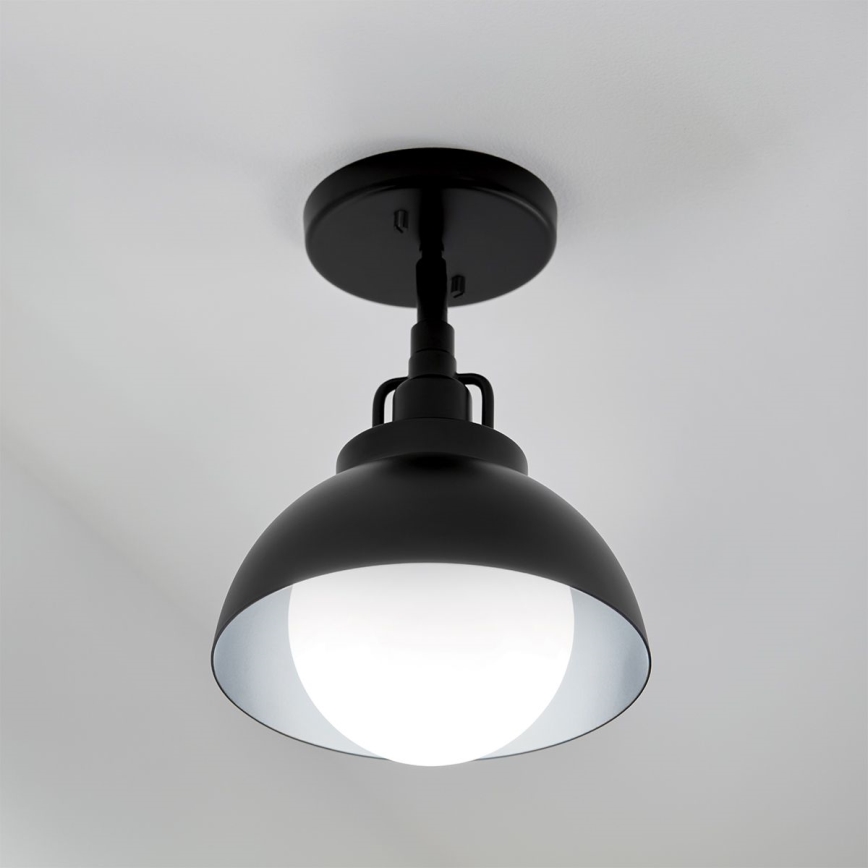 Kichler - Sienas lampa NIVA 1xE27/40W/230V melna