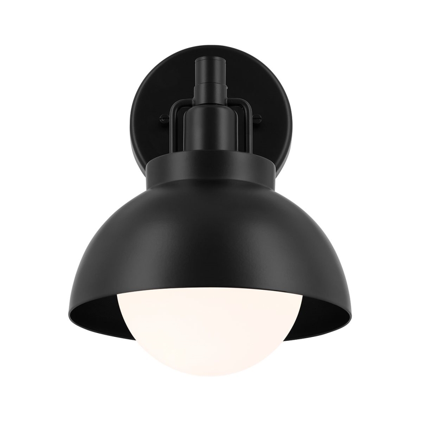 Kichler - Sienas lampa NIVA 1xE27/40W/230V melna