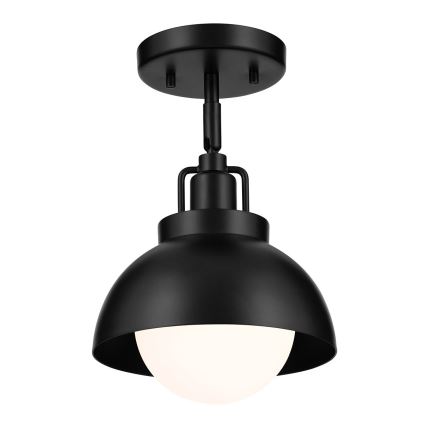Kichler - Sienas lampa NIVA 1xE27/40W/230V melna