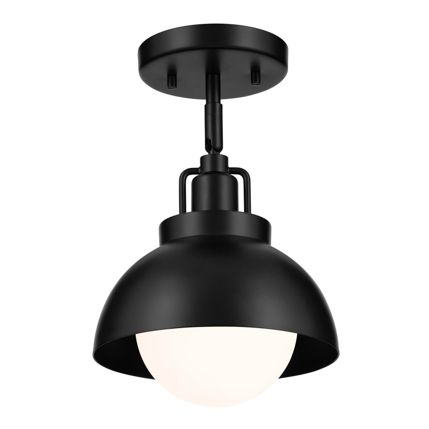 Kichler - Sienas lampa NIVA 1xE27/40W/230V melna