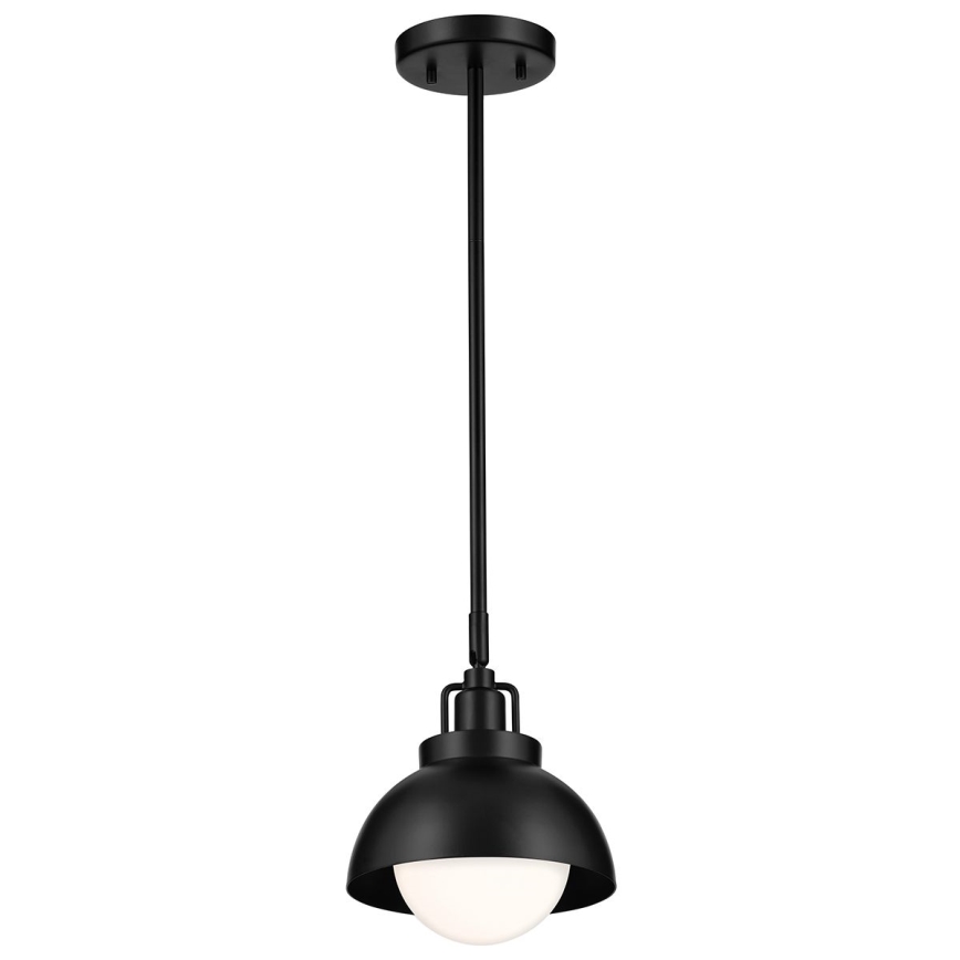 Kichler - Sienas lampa NIVA 1xE27/40W/230V melna