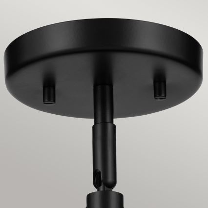 Kichler - Sienas lampa NIVA 1xE27/40W/230V melna