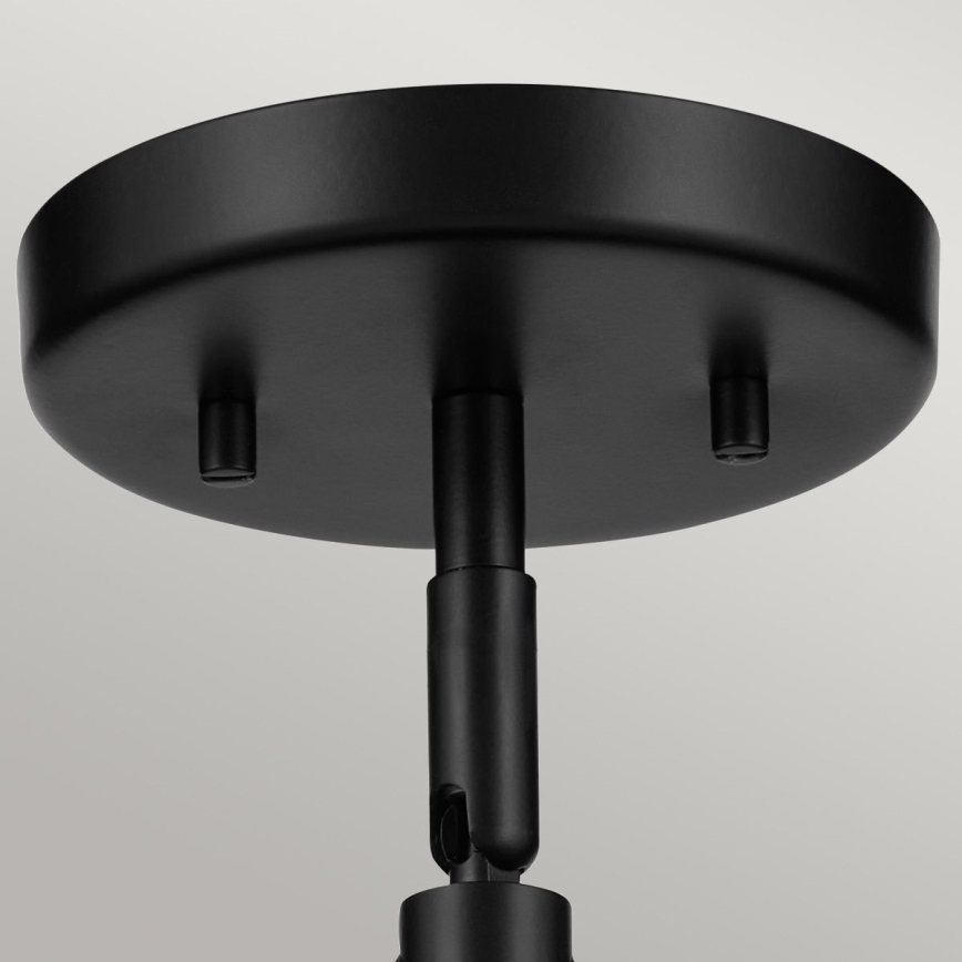 Kichler - Sienas lampa NIVA 1xE27/40W/230V melna