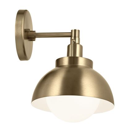 Kichler - Sienas lampa NIVA 1xE27/40W/230V misiņš