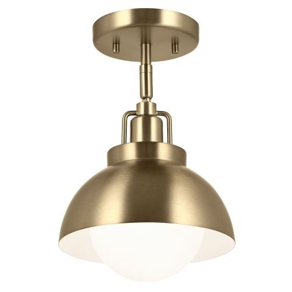 Kichler - Sienas lampa NIVA 1xE27/40W/230V misiņš
