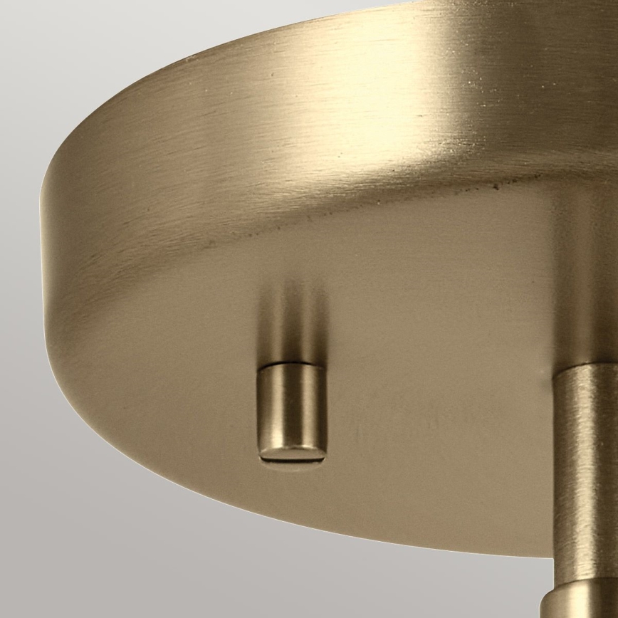 Kichler - Sienas lampa NIVA 1xE27/40W/230V misiņš