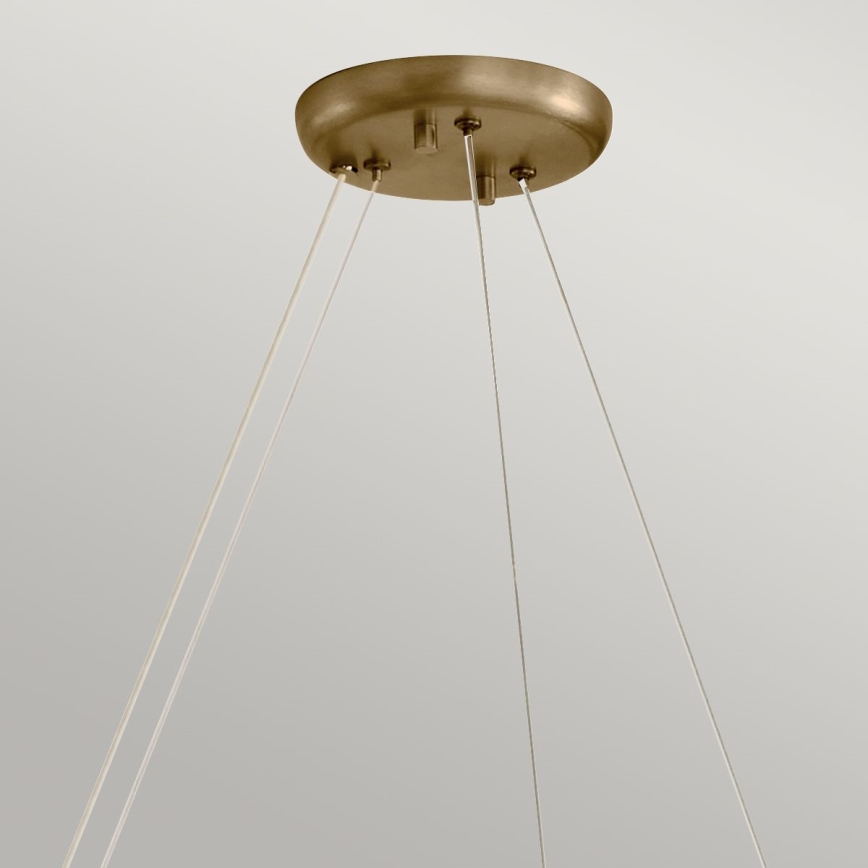 Kichler - lustra uz troses PALTA 9xE14/40W/230V zelta