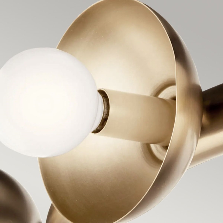 Kichler - lustra uz troses PALTA 9xE14/40W/230V zelta