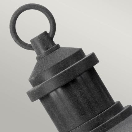 Kichler - Āra lampa RIVERWOOD 1xE27/60W/230V IP44 melna
