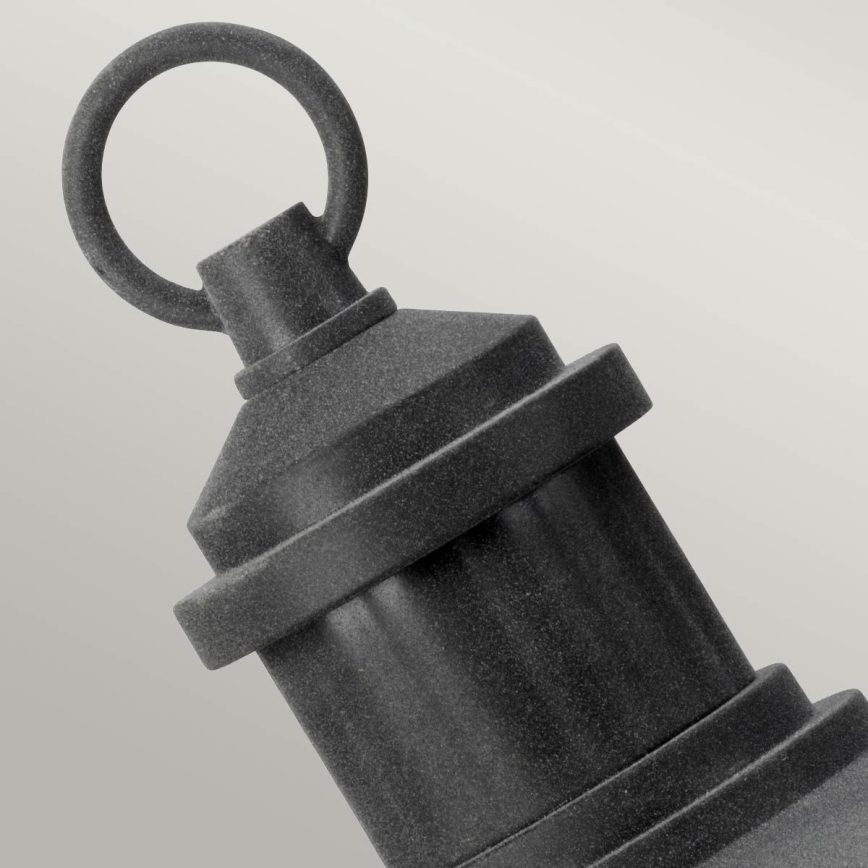 Kichler - Āra lampa RIVERWOOD 1xE27/60W/230V IP44 melna