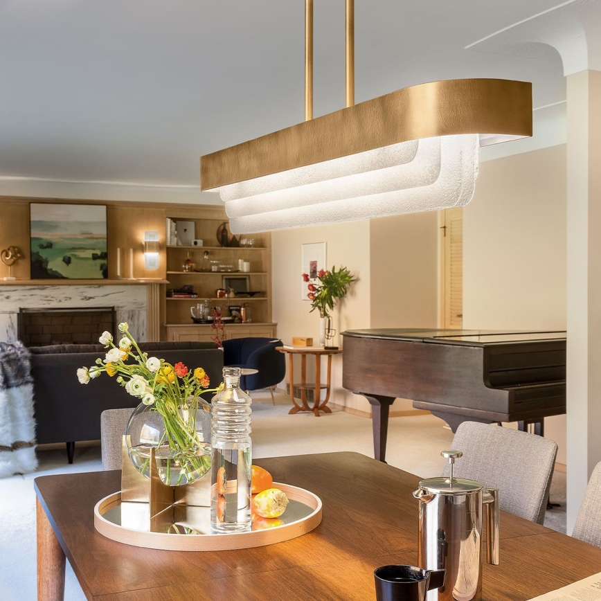 Kichler - LED lustra uz stieņa SERENE LED/40W/230V zeltaina