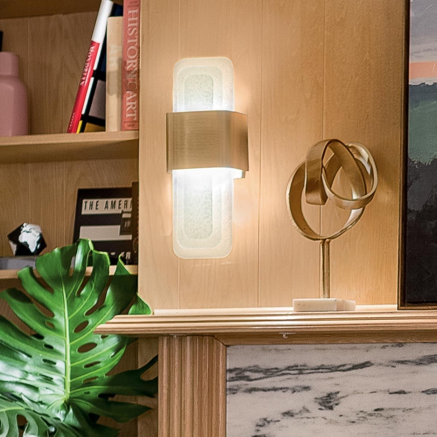 Kichler - LED Sienas lampa SERENE LED/16W/230V misiņš