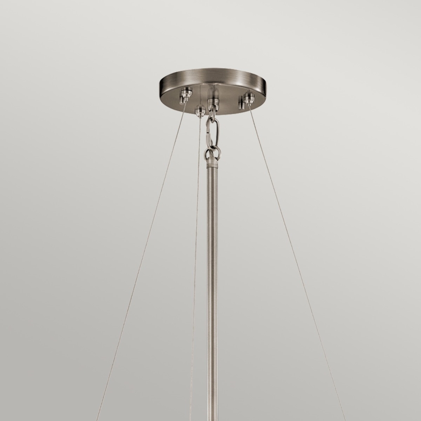 Kichler - Lustra ar stieni SILVER CORAL 3xE27/100W/230V matēts hroms