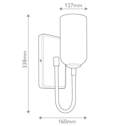 Kichler - LED vannas istabas gaismeklis SOLIA 1xG9/3W/230V IP44 zelta