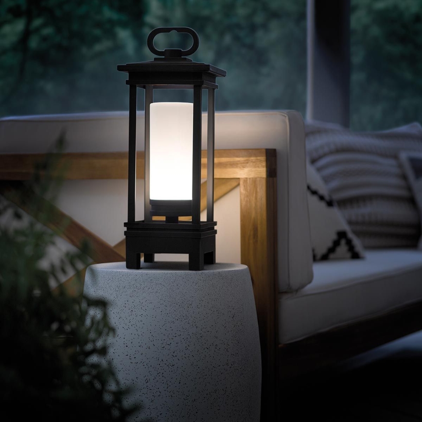 Kichler - LED Āra uzlādējams galda lampa ar skaļruni SOUTH HOPE LED/3W/230V 8800 mAh IP44