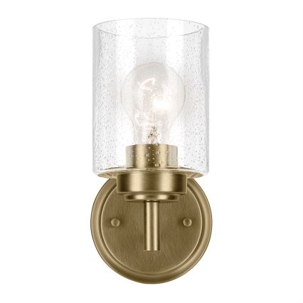 Kichler - Sienas lampa WINSLOW 1xE27/60W/230V misiņš