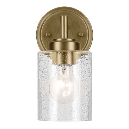 Kichler - Sienas lampa WINSLOW 1xE27/60W/230V misiņš