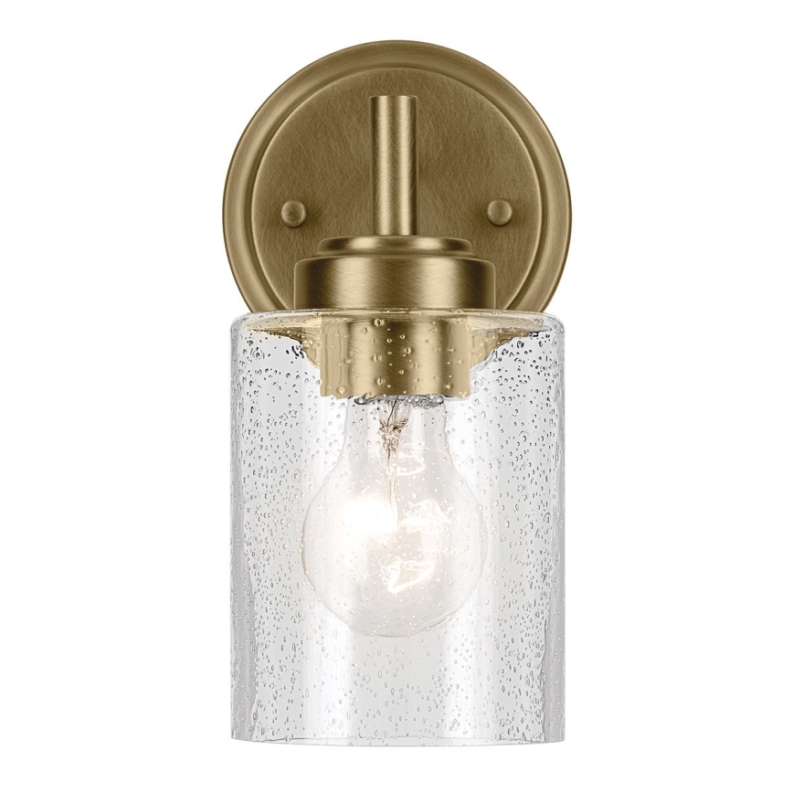 Kichler - Sienas lampa WINSLOW 1xE27/60W/230V misiņš