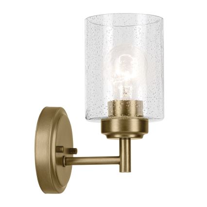 Kichler - Sienas lampa WINSLOW 1xE27/60W/230V misiņš