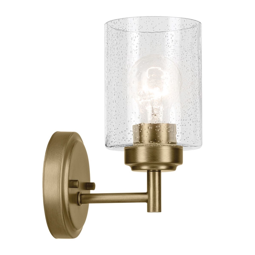 Kichler - Sienas lampa WINSLOW 1xE27/60W/230V misiņš