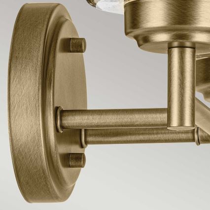 Kichler - Sienas lampa WINSLOW 2xE27/60W/230V misiņš