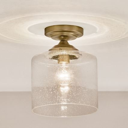 Kichler - Griestu lampa WINSLOW 1xE27/60W/230V d. 21,6 cm misiņš