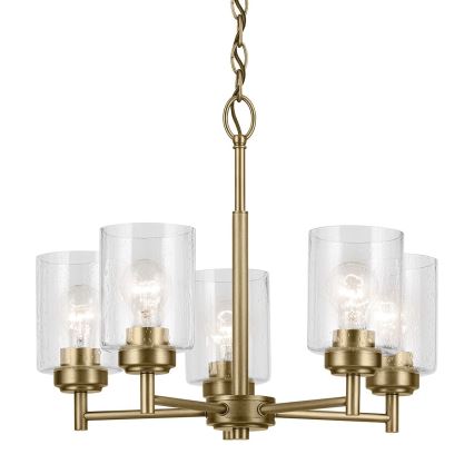 Kichler - Lustra ar ķēdi WINSLOW 5xE27/60W/230V d. 50,2 cm misiņš