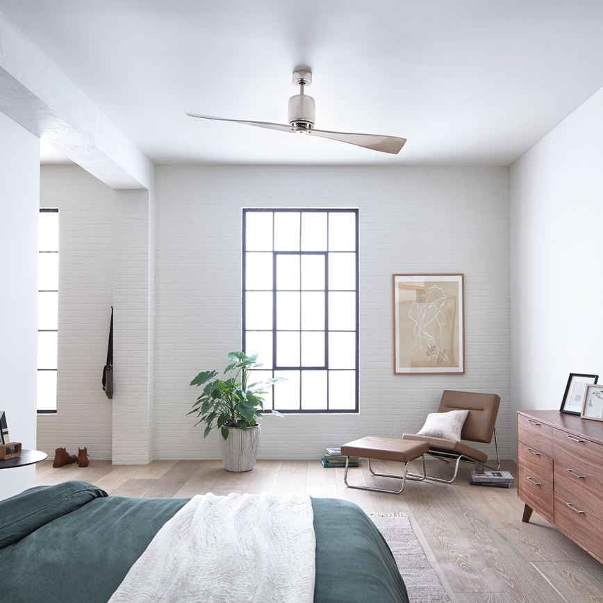 Kichler - Griestu ventilators FERRON spīdīgi hromēts + tālvadības pults